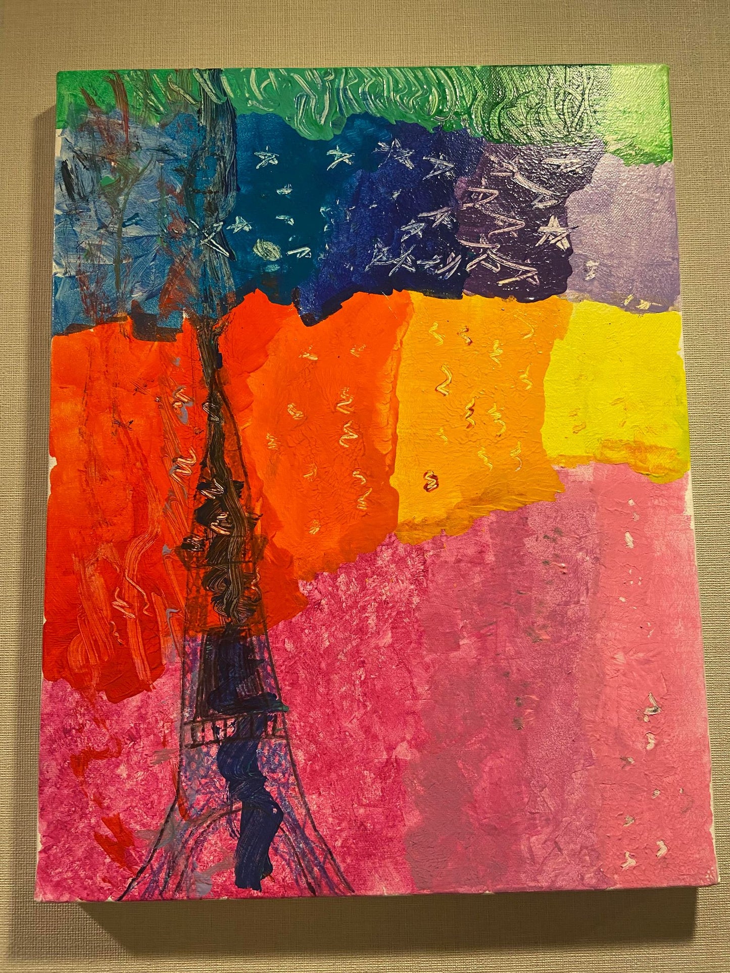 廃材こどもアート　エッフェル塔