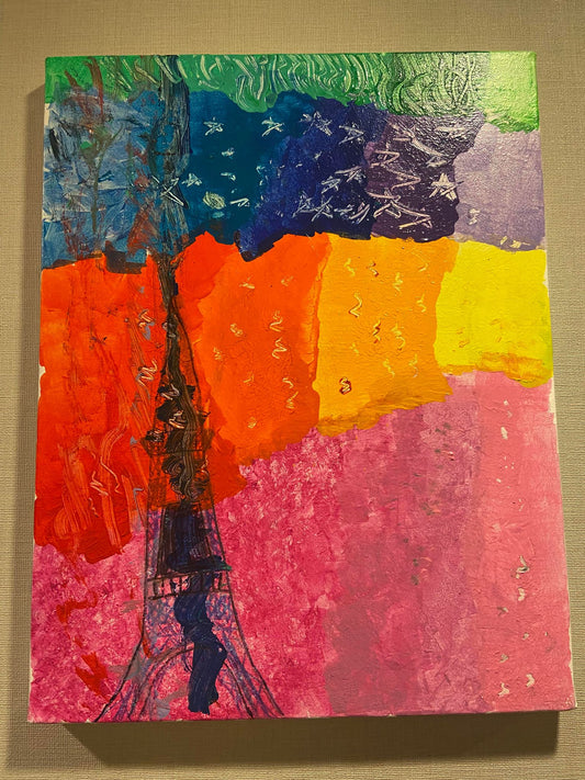 廃材こどもアート　エッフェル塔